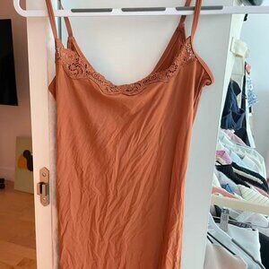 Skims FITS EVERYBODY LACE SLIP DRESS | BRONZE  Size S